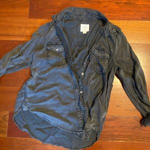 Painter Button up Black American Eagle